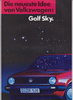 VW  Golf Sky  Prospekt 1987