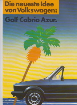 VW Golf Cabrio Azur Prospekt