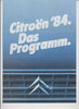 Citroen Programm Prospekt 1984