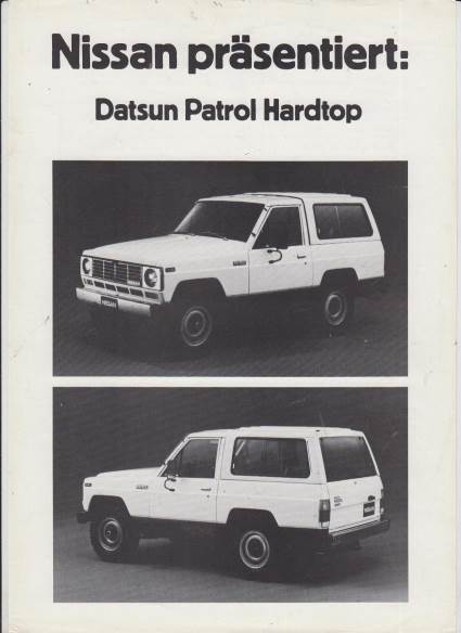 Autoprospekt Datsun Patrol Hardtop