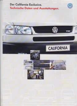 VW California Prospekt Technik 1997