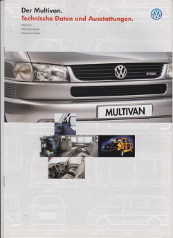 VW Multivan Prospekt Technik 1998
