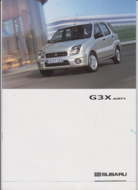 Subaru G3X Justy Prospekt 2003