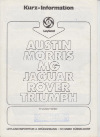 Leyland Programm 1976 Prospekt