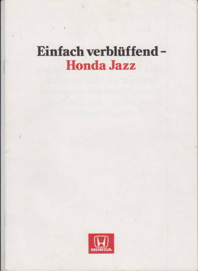 Honda Jazz Prospekt