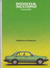 Honda Accord  Prospekt 1980