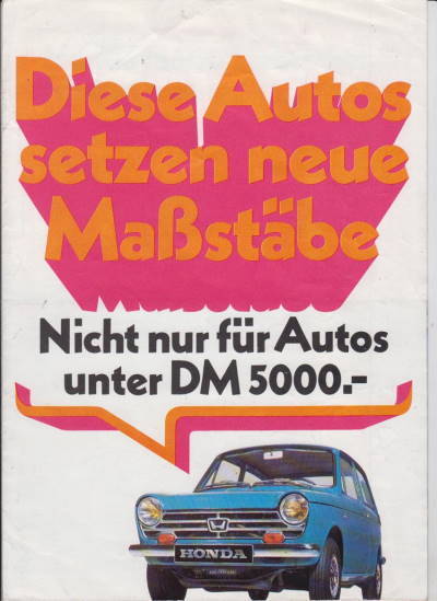 Honda N Serie Prospekt 1967