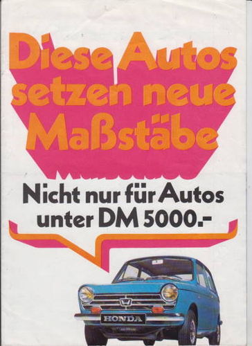 Honda N Serie Prospekt 1967
