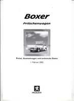 Peugeot Boxer Preislisten