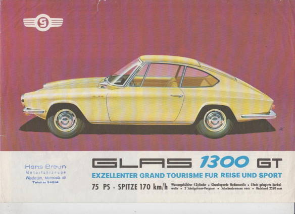 Prospekt Glas 1300 GT 1965