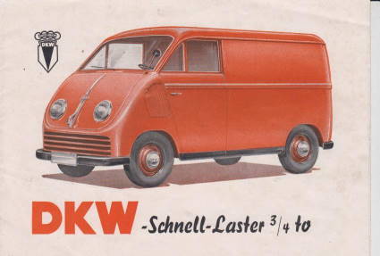 Prospekt DKW Schnell-Laster 1955