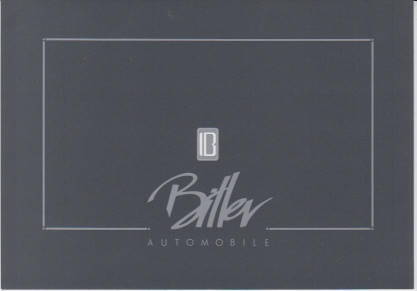 Autoprospekt Bitter Type 3