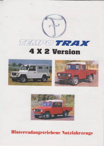 Prospekt Tempo Trax 4x2 Geländewagen