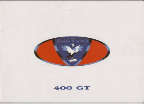 Autoprospekt Venturi 400 GT