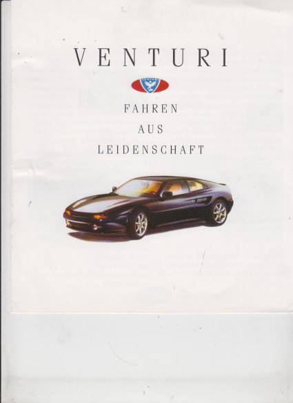 Venturi Programm Autoprospekt