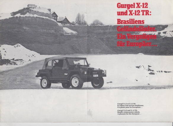 Gurgel X 12 und X12 TR Prospekt