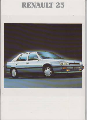 Renault 25 Prospekt 1989 für Fans