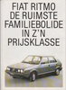Fiat Ritmo de Ruimste Familiebolide Prospekt 1983