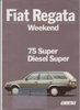 Fiat Regata Weekend 1985  Prospekt