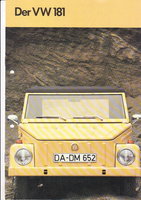 VW 181 Autoprospekte