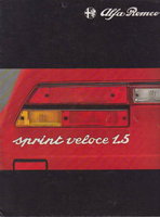 Alfa Sprint Veloce Autoprospekte
