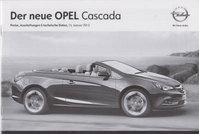 Opel Cascada Preislisten