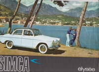 Simca Elysee Autoprospekte