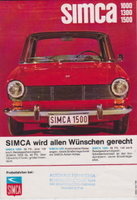 Simca PKW Programm