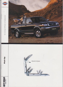 Nissan Pick-Up Verkaufsprospekt 1999