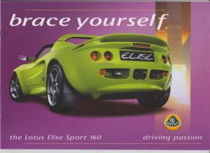 Lotus Elise Sport 160 Prospekt GB