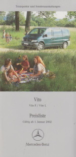 Mercedes Vito Preisliste 2002