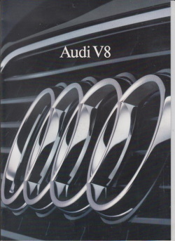 Audi V8 alter Autoprospekt 1988