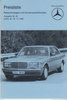 Mercedes  PKW alte Preisliste Dezember 1985