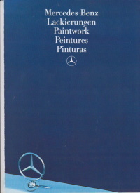Mercedes Lackfarben Prospekt 11 - 1985