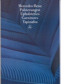 Mercedes Prospekt Polsterfarben 1985