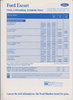 Preisliste Technische Daten Ford Escort 1995