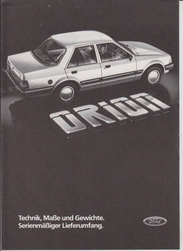 Ford Orion Prospekt Technik 7/83