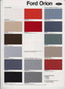 Farbkarte Ford Orion 1983