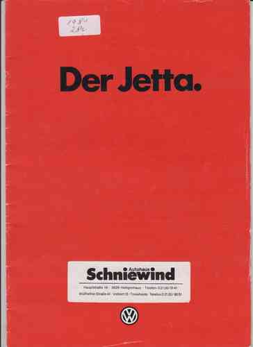 Autoprospekt VW Jetta 1981 - Genial
