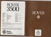 Rover 3500 alter Autoprospekt
