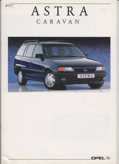 Opel  Astra Caravan Prospekt 9/91 aus Archiv