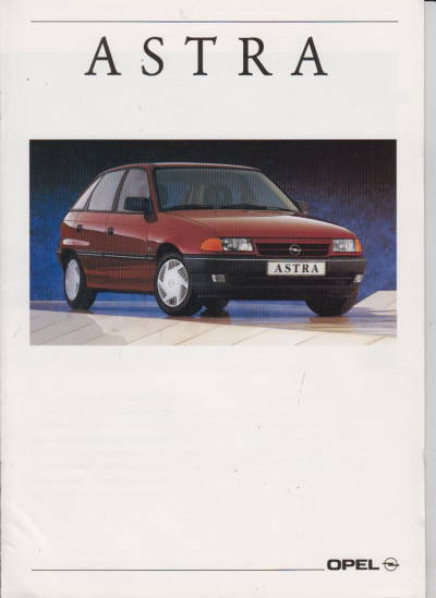 Opel Astra Prospekt 7/1991