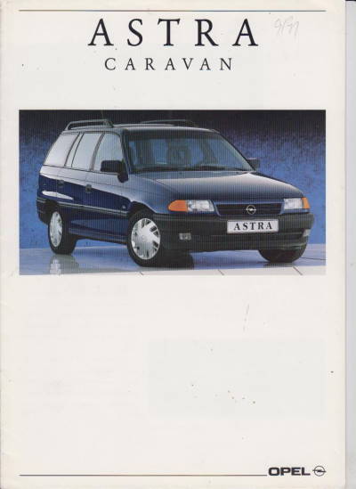 Opel  Astra Caravan 9/ 91 Prospekt