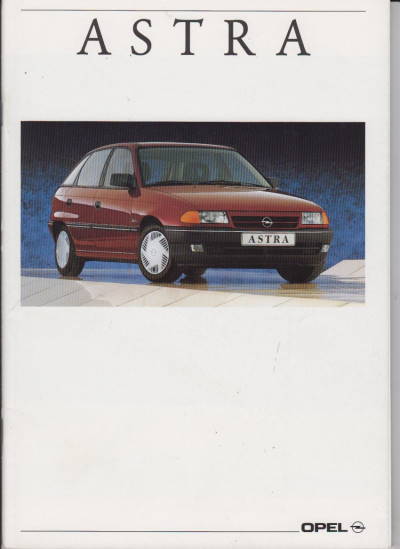 Autoprospekt Opel Astra Mai 1992