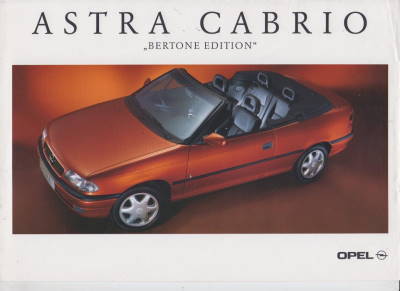 Prospekt Opel  Astra Cabrio Bertone Edition 1995