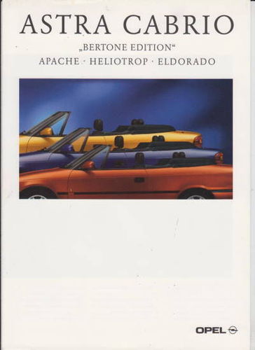 Opel  Astra Cabrio Bertone Prospekt 1995