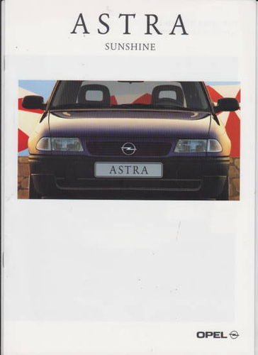 KFZ-Prospekt 1995 Opel  Astra Sunshine