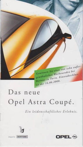 Opel  Astra Coupe 3 - 2000  Prospekt