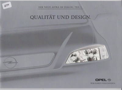 Opel  Astra Prospekt Dialog Teil 1