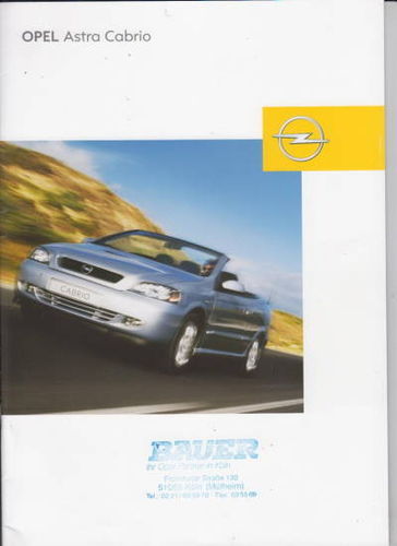 Opel  Astra Cabrio Januar 2004